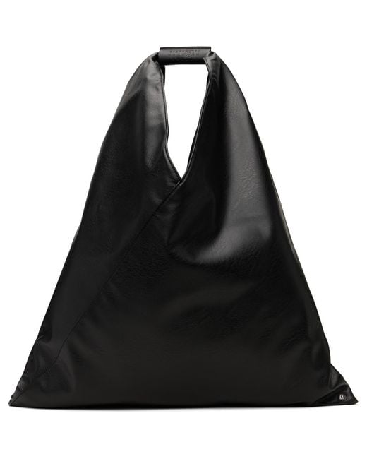 MM6 by Maison Margiela Black Classic Triangle Tote for men