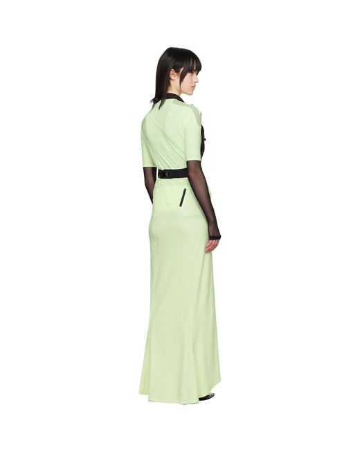 JOHANNA Paris Black Lycra Silicone Dots Maxi Dress