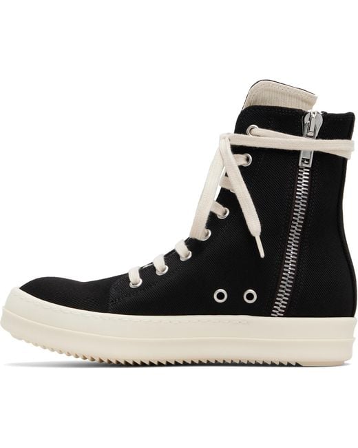 Rick Owens Black Concordians Vegan Sneaks Sneakers