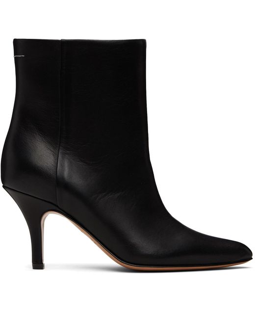 MM6 by Maison Margiela Black Architype Ankle Boots