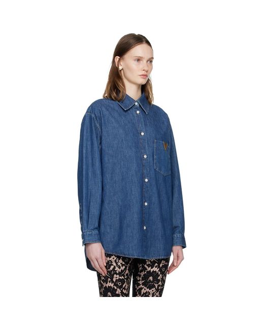 Valentino Blue Chambray Shirt