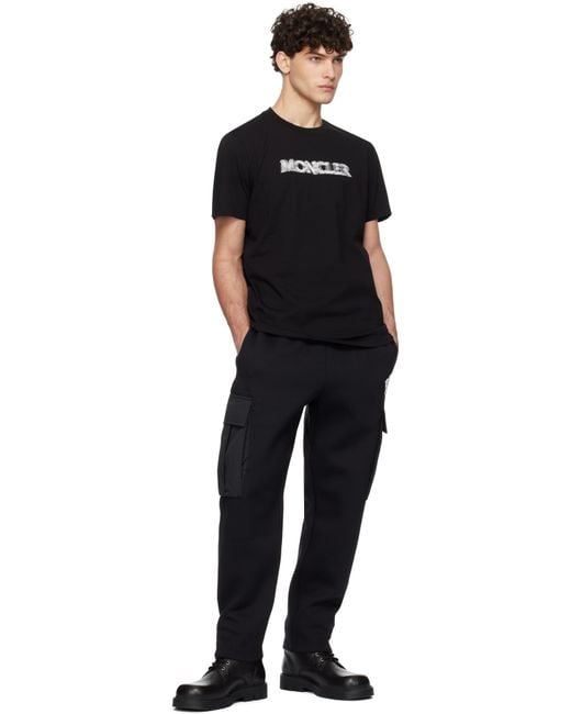 Moncler Black S/s T-shirt for men