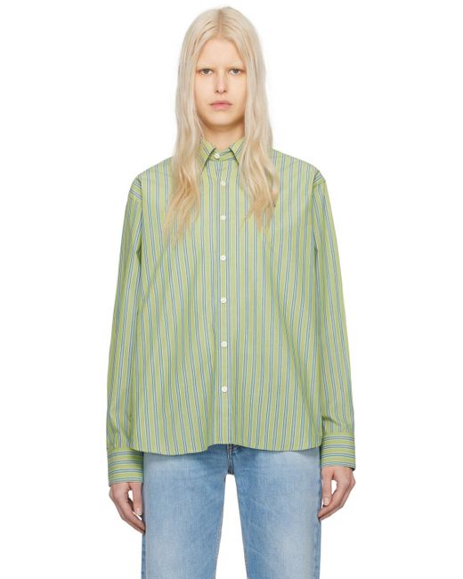 Acne Green Stripe Shirt