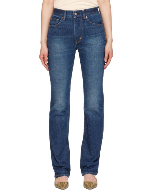Tom Ford Blue Stonewashed Jeans