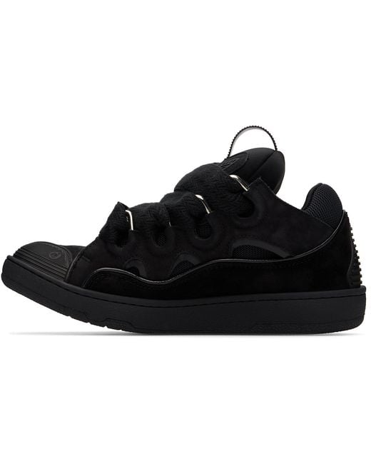 Lanvin Black Curb Sneakers for men