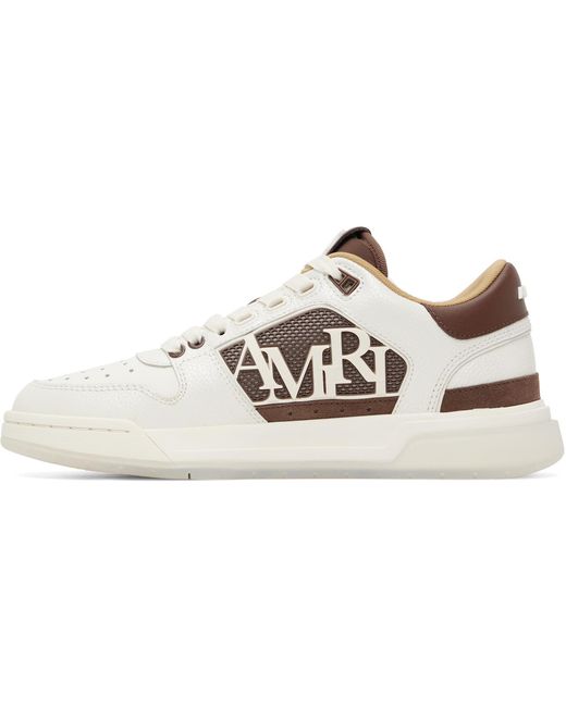 Amiri Black Pebbled Classic Low Sneakers for men