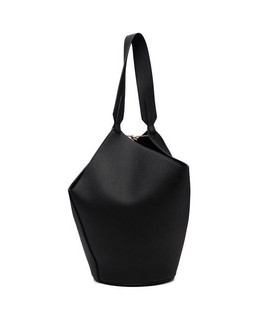 Khaite Black Small Lotus Tote