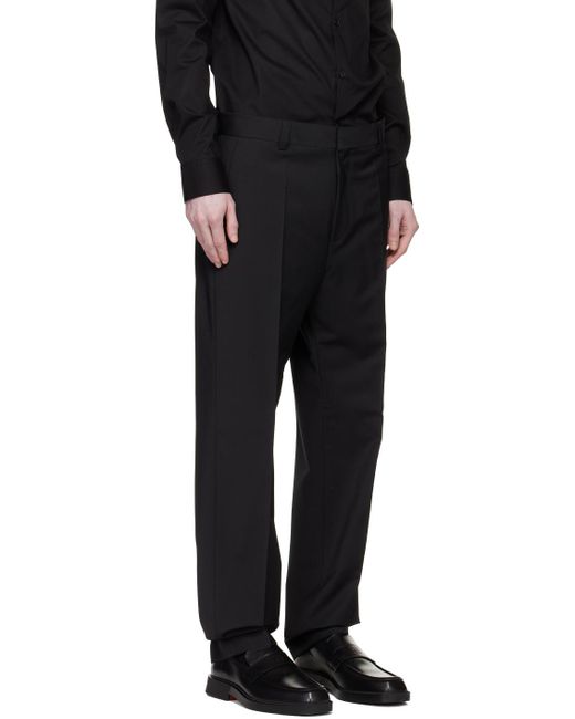 HUGO Black Notched Lapel Suit for men