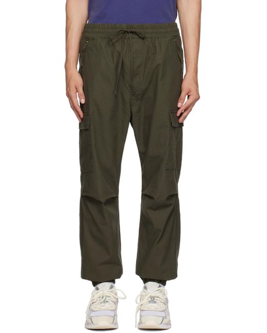 Carhartt Green Elasticized Cargo Pants for men