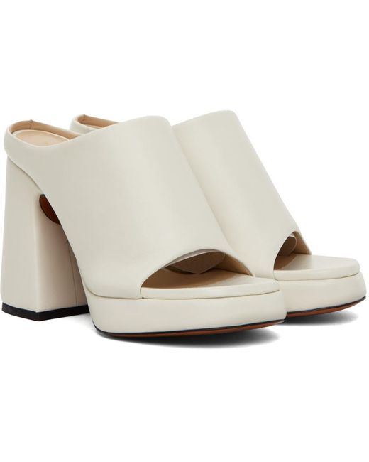 Proenza Schouler Black Off-white Forma Platform Sandals