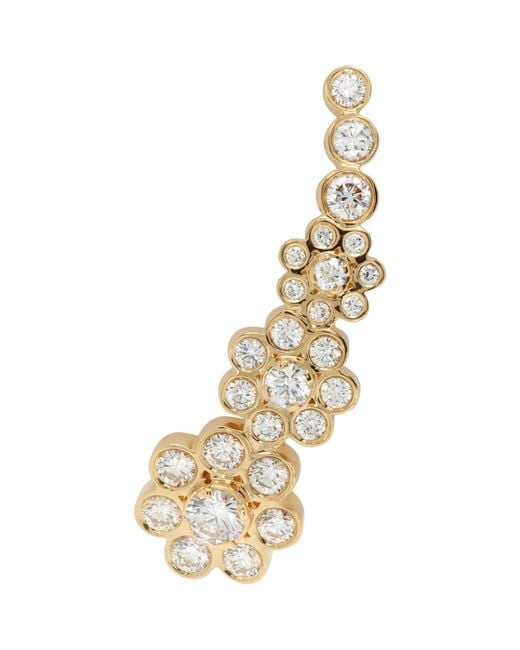 Sophie Bille Brahe Natural Croissant Fleur Single Earring