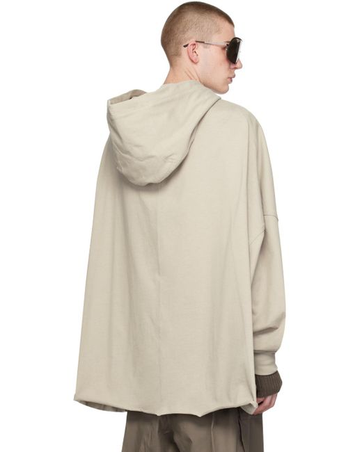Rick Owens Natural Off-white Peter Hoodie for men