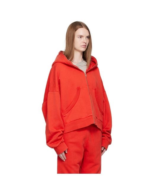 Entire studios Red Eternal Zip Hoodie