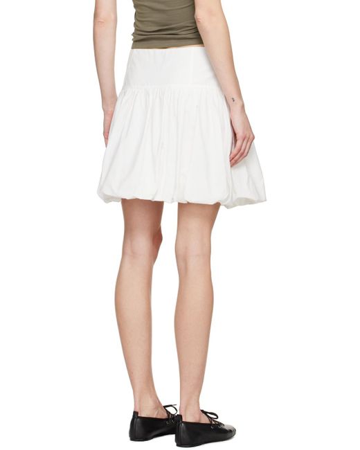 Paloma Wool White Globo Miniskirt