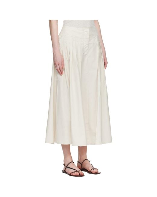 Studio Nicholson Natural Off- Agat Maxi Skirt