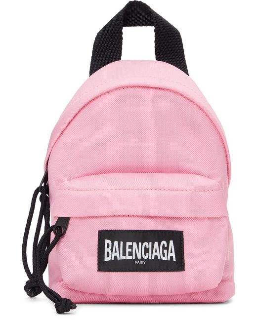 Balenciaga Pink Mini Oversized Backpack