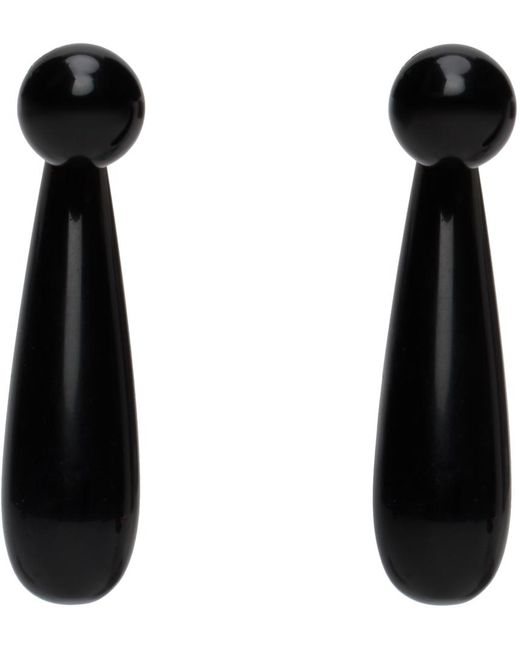Petites boucles d'oreilles angelika noires Sophie Buhai en coloris Black