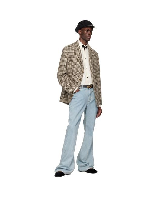 Valentino Natural Single-Breasted Blazer for men