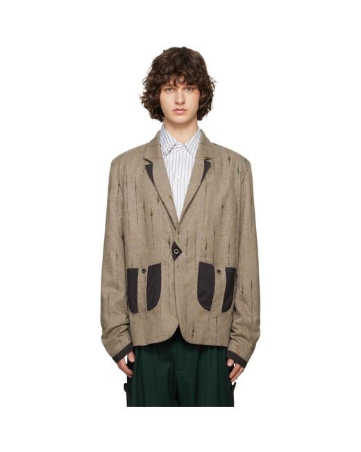 Kiko Kostadinov Natural Veca Tailored Blazer for men