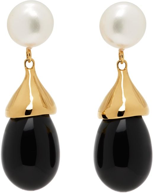 Sophie Buhai Black Audrey Earrings