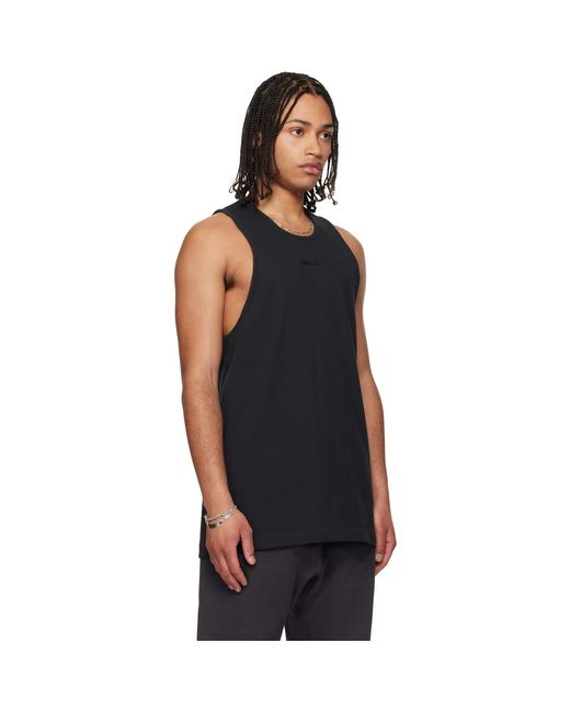 Fear Of God Black Rib Tank Top for men