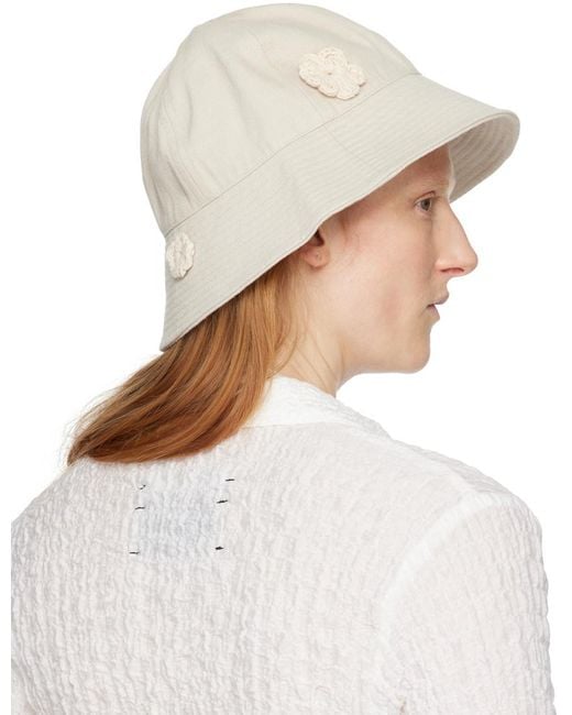 Song For The Mute Natural Off- Daisy Bucket Hat