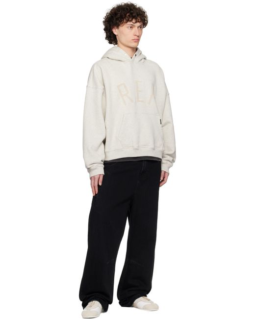 Represent White 'Rep' Appliqué Hoodie for men