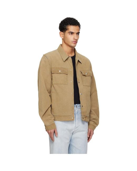 MM6 by Maison Margiela Multicolor Trucker Faux-Suede Jacket for men