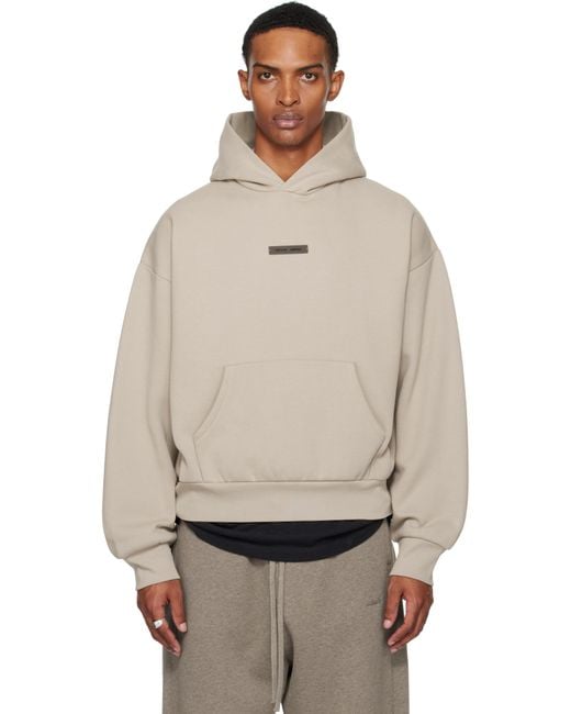 Fear Of God Multicolor Taupe Classic Fit Fleece Hoodie for men