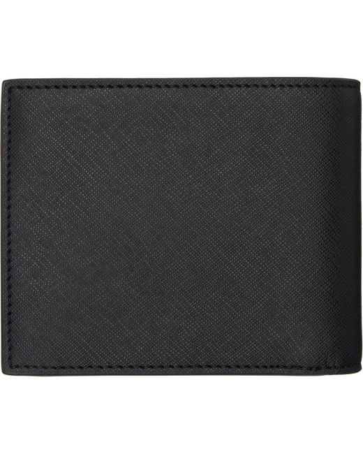 Boss Black Saffiano Trifold Wallet for men