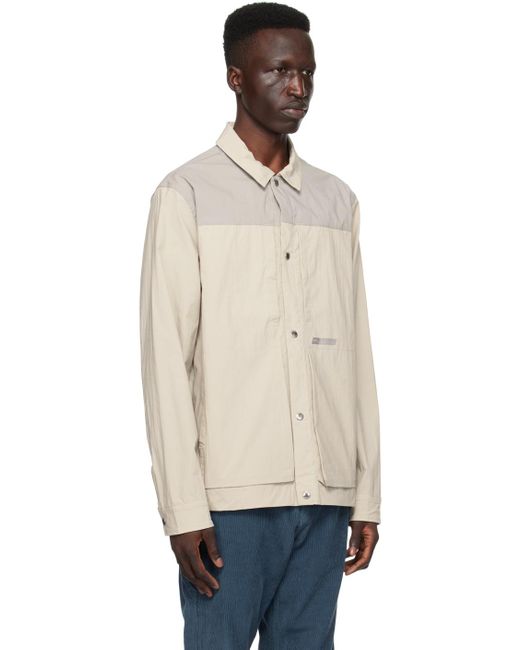 PS by Paul Smith Black Beige Contrast Shirt for men