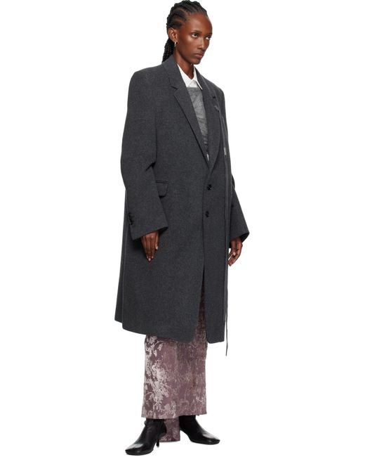 Ann Demeulemeester Black Viv High Comfort Tailored Coat