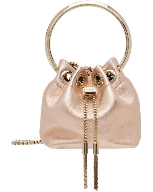 Jimmy Choo Natural Rose Micro Bon Bon Bag