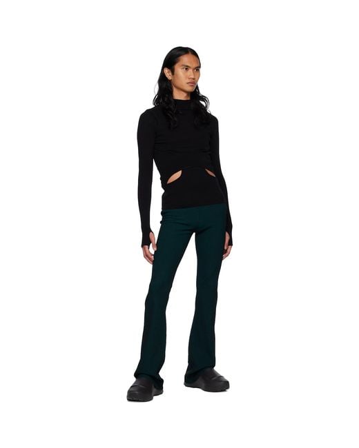 Dion Lee Black Interlink Turtleneck for men