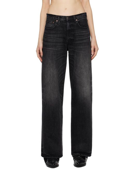 R13 Black D'arcy Loose Jeans