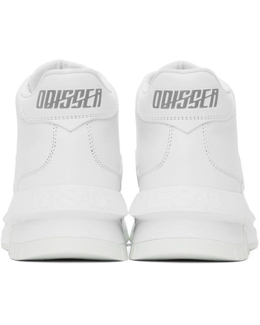 Versace Black White Greca Odissea Sneakers for men