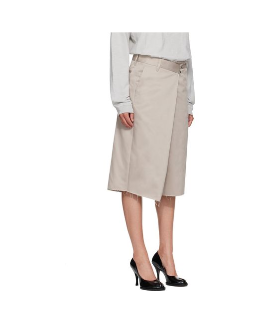 Maison Margiela Natural Wrap Shorts