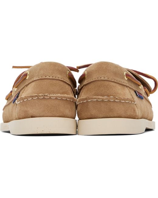 Sebago Brown Portland Artisan Ox Boat Shoes for men
