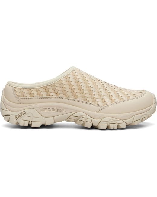 Merrell Natural Off- Moab 2 Leather Slide Flats for men