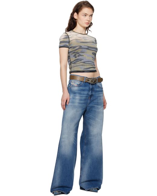 DIESEL ブルー 1996 D-Sire 09J81 リラックスフィット ジーンズ Blue