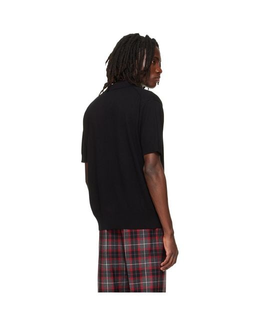 Vivienne Westwood Black Polo Cardigan for men