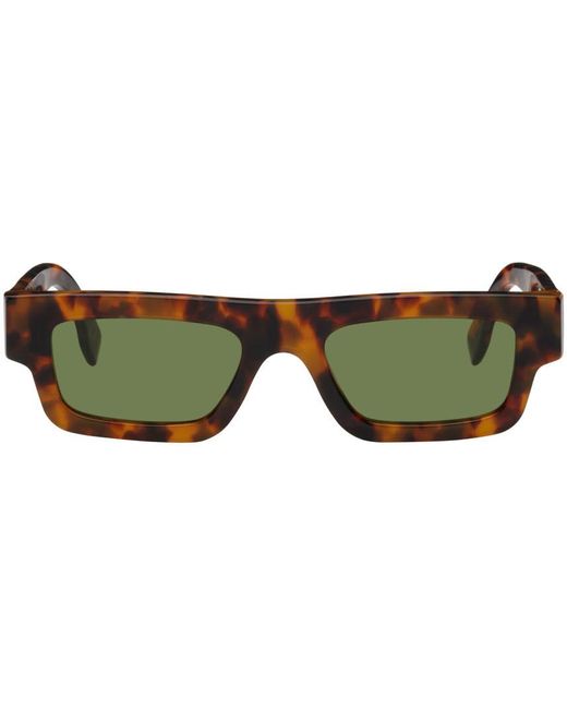 Retrosuperfuture Green Tortoiseshell Colpo Sunglasses for men