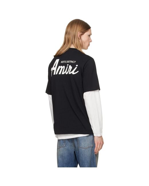 Amiri Black City T-Shirt for men