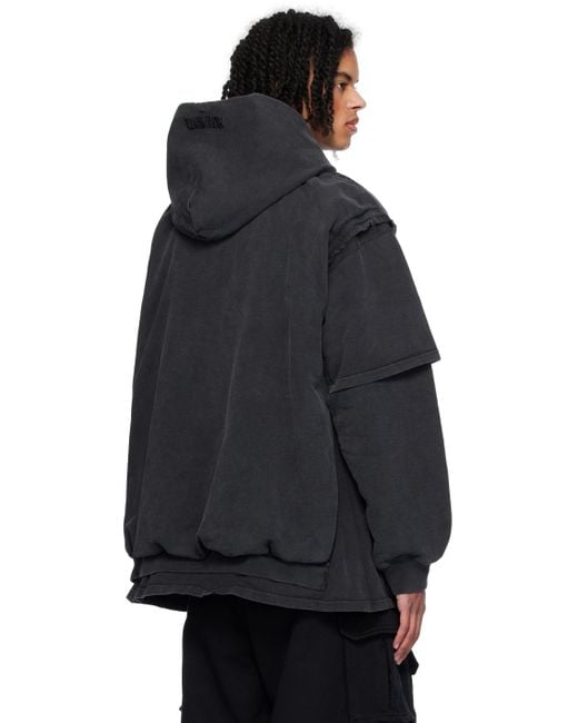 Vetements Blue Black Xxxl Paris Hoodie for men