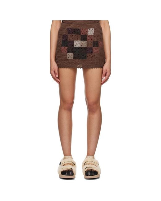 Doublet Black Mosaic Miniskirt