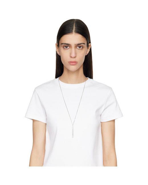 MM6 by Maison Margiela Metallic Minimal Necklace
