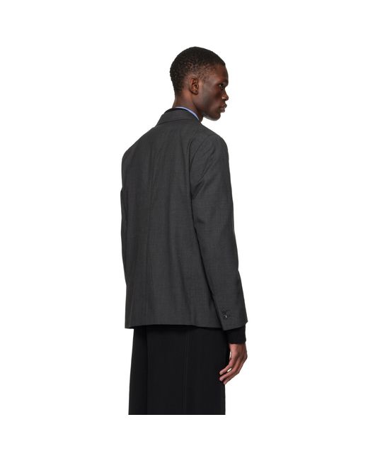 mfpen Black Patch Pocket Blazer for men