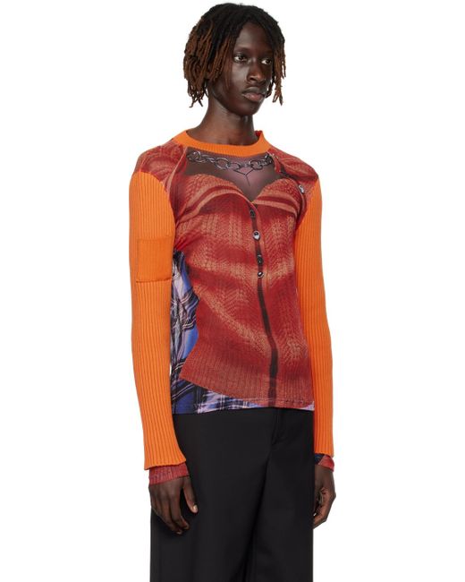 Y. Project Orange Jean Paul Gaultier Edition Long Sleeve T-shirt for men