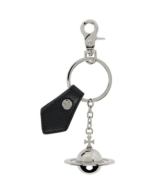 Vivienne Westwood Black 3D Orb Keychain