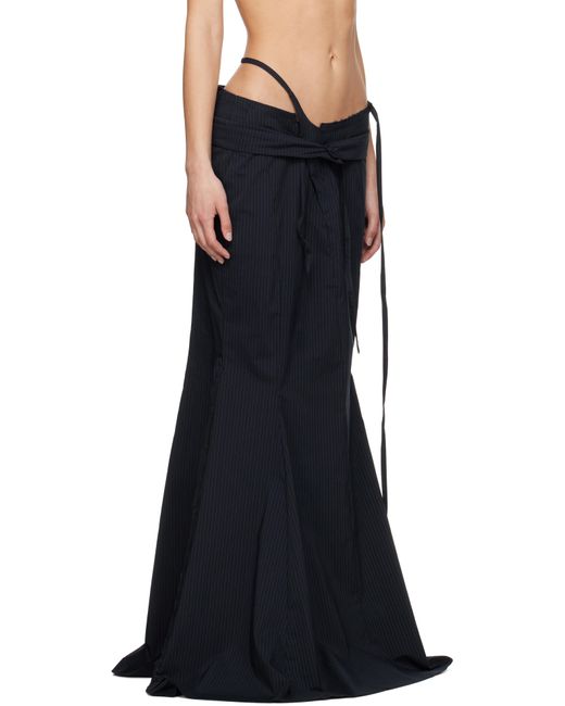 OTTOLINGER ネイビー Mermaid Suit マキシスカート Black
